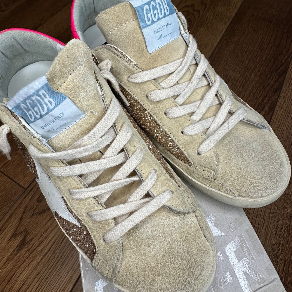 GOLDEN GOOSE Superstar Glitter Low-Top Sneakers - Picture 15 of 16
